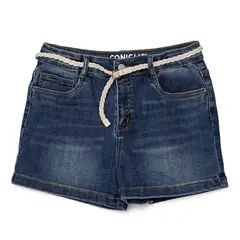 CONIGLIO - Short para Niña Con cinturón de Algodón