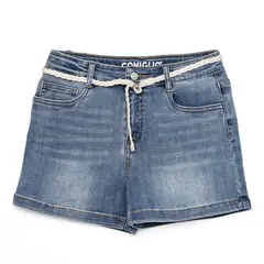 CONIGLIO - Short para Niña Con cinturón de Algodón