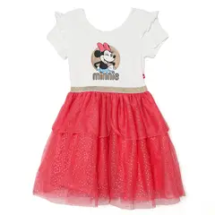 MINNIE - Vestido para Niña con Estampado Tutu Manga corta de Algodón