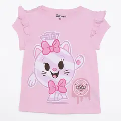 MINNIE - Camiseta para Niña con Estampado Manga corta de Algodón