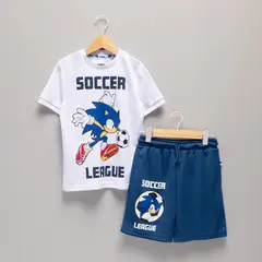 SONIC - Set Camiseta manga corta + Pantaloneta para Niño