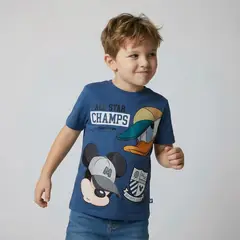 STD CHARACTERS - Camiseta para Niño con Estampado Mickey de Algodón