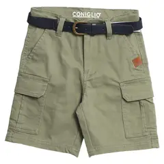 CONIGLIO - Bermuda para Niño Cargo de Algodón