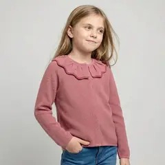 CONIGLIO - Saco Con cuello para Niña de Algodón