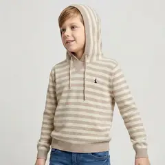 CONIGLIO - Saco Con capucha para Niño de Rayas de Algodón