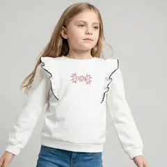 CONIGLIO - Saco para Niña con Boleros de Algodón