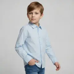 CONIGLIO - Camisa para Niño Manga larga de Algodón