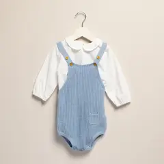 YAMP - Set Enterizo + Camisa manga larga para Bebé niño de Algodón
