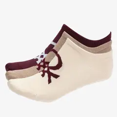 BENETTON - Pack de 3 Medias para Mujer Corto