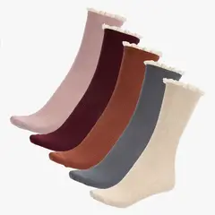 BLU - Pack de 5 Medias para Mujer Largo