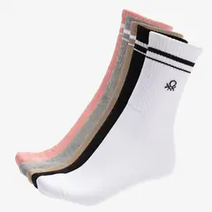 BENETTON - Pack de 5 Medias para Mujer Largo