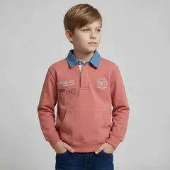 CONIGLIO - Saco Con cuello para Niño con Logo de Algodón