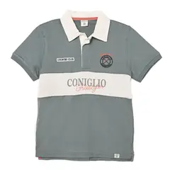 CONIGLIO - Camiseta para Niño Bloque de color Con cuello Manga corta de Algodón
