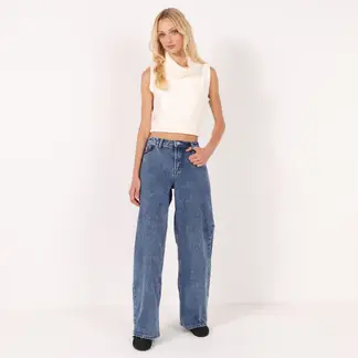 SYBILLA - Jean Wide leg Tiro medio Mujer