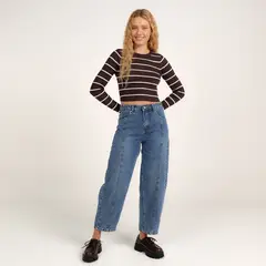 SYBILLA - Jean Balloon Mujer Tiro alto