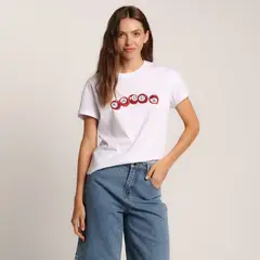 SYBILLA - Camiseta Mujer Manga corta