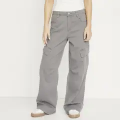SYBILLA - Pantalón Cargo Tiro medio Mujer