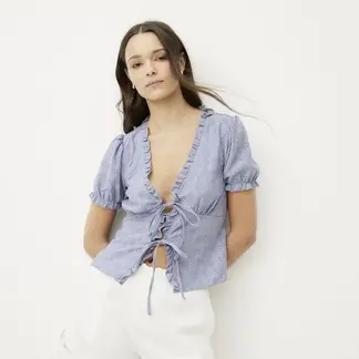 SYBILLA - Blusa Mujer Manga corta