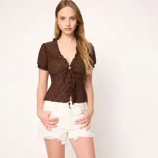 SYBILLA - Blusa Mujer Manga corta