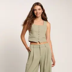 SYBILLA - Blusa Mujer Sin mangas