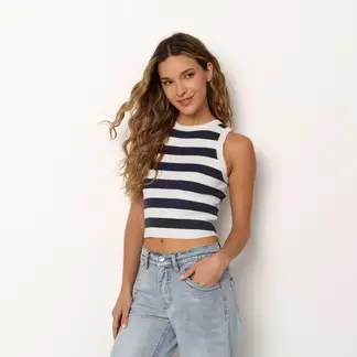 SYBILLA - Top esqueleto Mujer Tejido Sin mangas