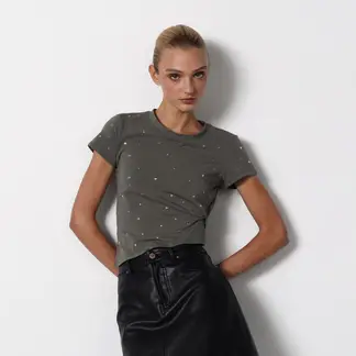 DENIMLAB - Camiseta Mujer Manga corta de Algodón