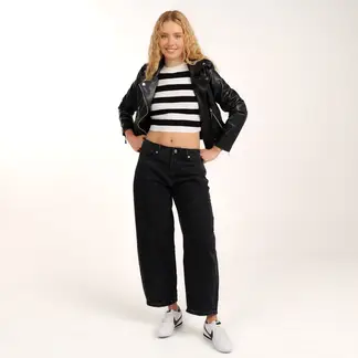 SYBILLA - Jean Balloon Mujer Tiro alto