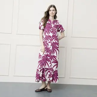BASEMENT - Vestido Mujer Medio Casual con Estampado
