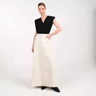 BASEMENT - Falda Maxi Mujer de Algodón