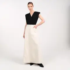 BASEMENT - Falda Maxi Mujer de Algodón