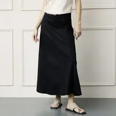 BASEMENT - Falda Midi Mujer de Algodón