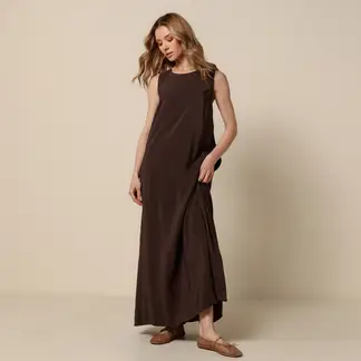 BASEMENT - Vestido Mujer Largo Casual