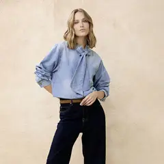 BASEMENT - Blusa Mujer Manga larga de Algodón