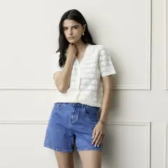 BASEMENT - Blusa Mujer Tejido de Algodón