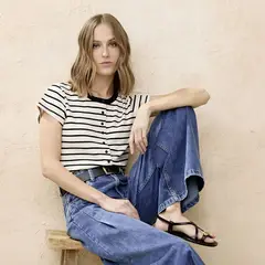 BASEMENT - Camiseta Mujer Manga corta de Algodón