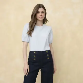 UNIVERSITY CLUB - Blusa Mujer Manga corta de Algodón