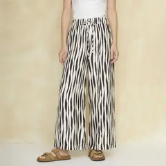 UNIVERSITY CLUB - Pantalón Wide leg Mujer Tiro medio