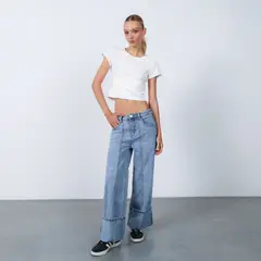 DENIMLAB - Jean Wide leg Mujer Tiro alto