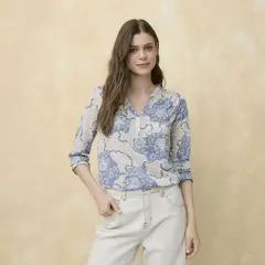 UNIVERSITY CLUB - Blusa Mujer Estampado Manga 3/4