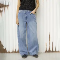 DENIMLAB - Jean Wide leg Tiro medio Mujer