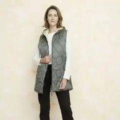 SOUTHLAND - Chaleco Mujer Acolchado Slim