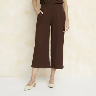 STEFANO COCCI - Pantalón Culotte Mujer Tiro medio