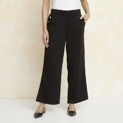 STEFANO COCCI - Pantalón Wide leg Mujer Tiro medio