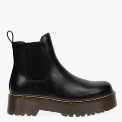 SYBILLA - Botas para Mujer con Plataforma Baja Charo Negras