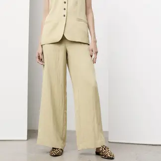 APOLOGY - Pantalón Wide leg Mujer Tiro medio