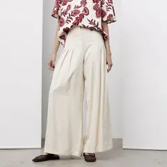 APOLOGY - Pantalón Palazzo Mujer Tiro alto