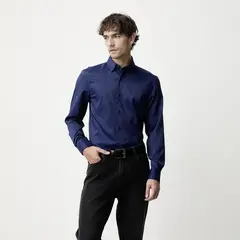 WOLF & HANK - Camisa Hombre Manga Larga Basement