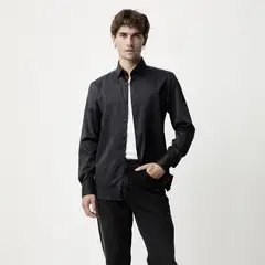 WOLF & HANK - Camisa Hombre Manga Larga Basement