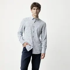 WOLF & HANK - Camisa Hombre Manga Larga Basement