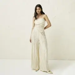 BASEMENT - Pantalón Wide leg Mujer